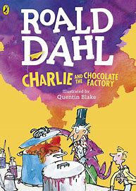 book cover - roald Dahl Charlie and the chocolate factory
